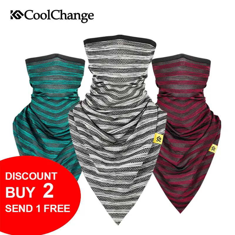 

CoolChange Bicycle Outdoor Bandana Cycling Equipment Triangle Facemask Breathable Headwear MTB Bike Mask Sports Headband Scarf
