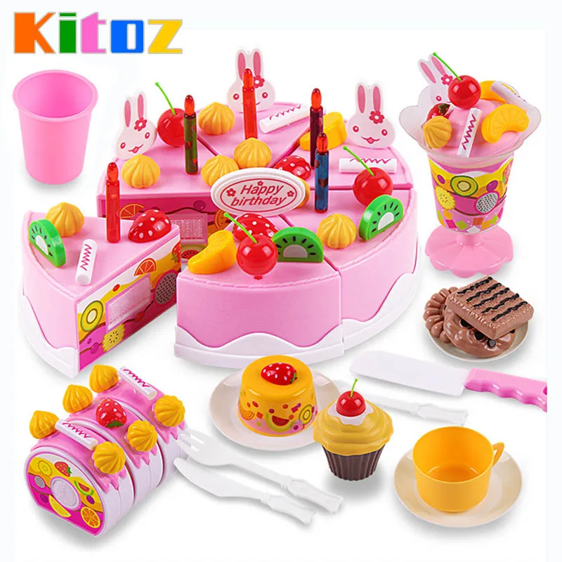 Kitoz 75 шт. мини торт для счастливой резки милая игрушка миниатюрная еда куклы