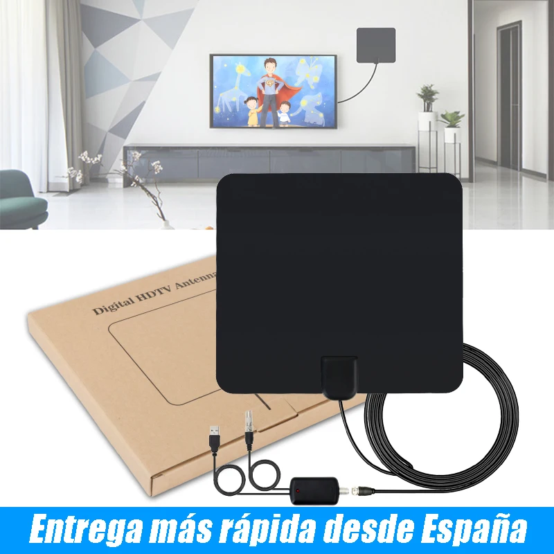 Satxtrem CJH 158A DVB T/T2 внутренняя телевизионная антенна 50км дальний усилитель