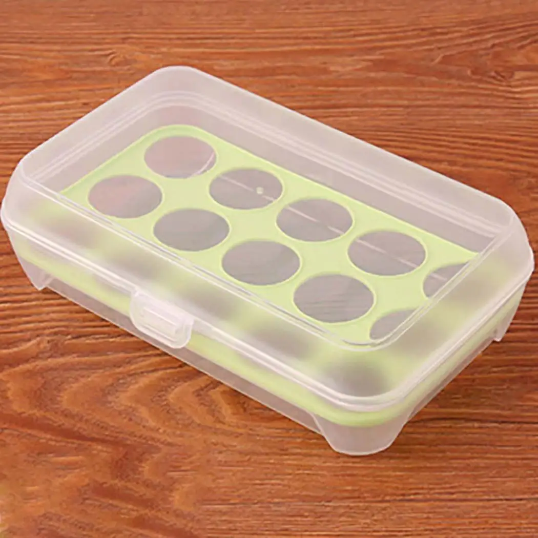 Портативный полезный 15 контейнер для яиц кухонный холодильник квадратная