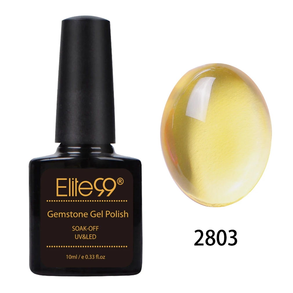 2803 Elite99 10 мл Прозрачный Gamestone Гель-лак для ногтей карамельный цвет замачиваемый УФ светодиодный Гель-лак для ногтей длинный последний Гибридный Полупостоянный гель - Цвет: 2803