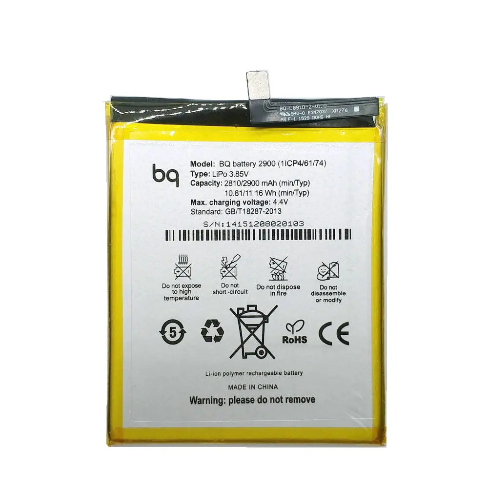 Оригинал 2900mAh BQ 2900 BQ2900 батарея + ремонтные инструменты для Aquaris X5 мобильный