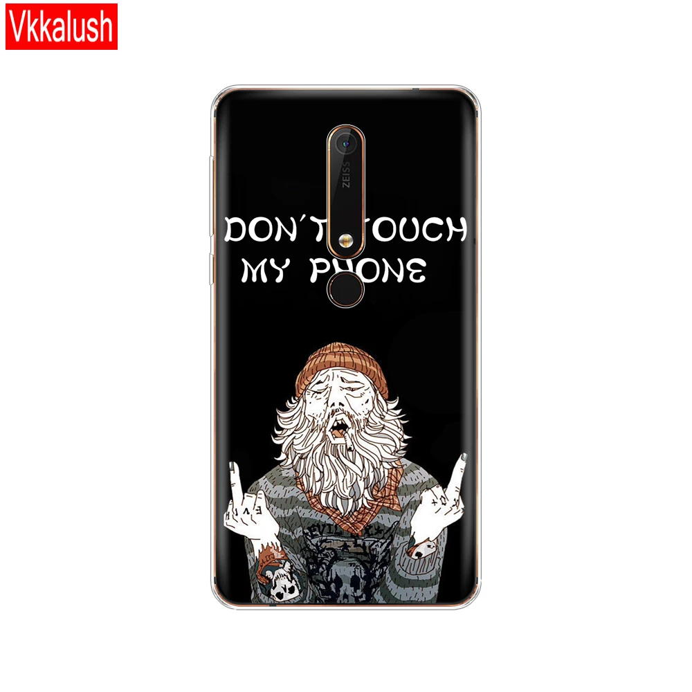 Чехол для Nokia 6 1 7 Plus 8 9 2018 X5 X6 мягкий силиконовый чехол из ТПУ задняя крышка