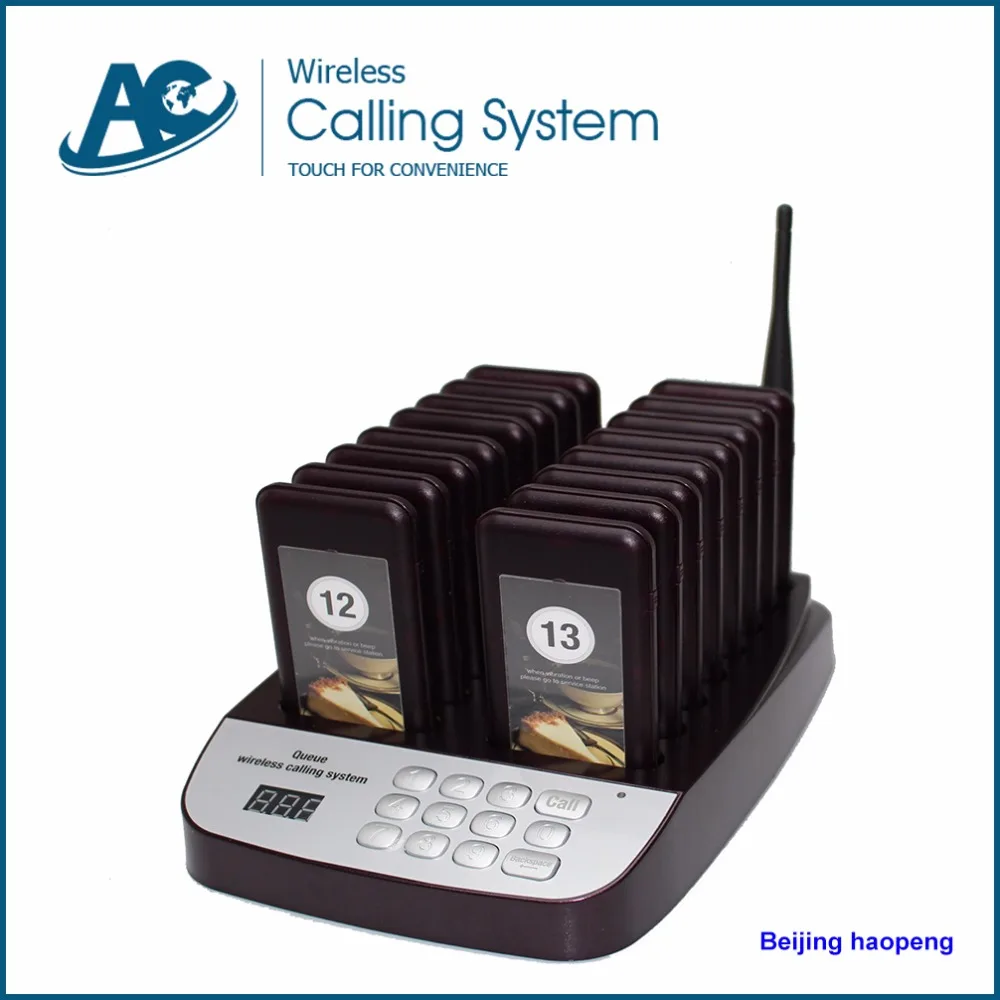 Беспроводной пейджер для гостевых вызовов система обслуживания номера очереди