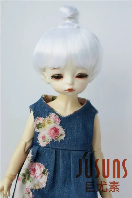 JD363 6-7 дюймов 16-18 см синтетический мохер кукольные парики 1/6 YOSD Updo BJD волосы