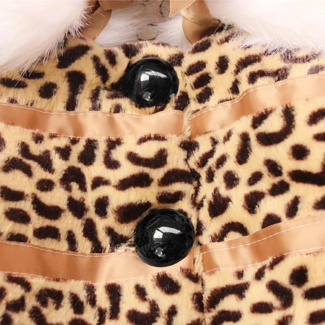 Новое повседневное пальто на флисовой подкладке с леопардовым принтом для