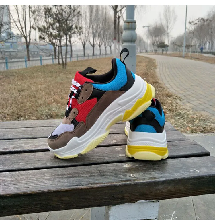 Women Sneakers New Fashion Women Casual Shoes Trends Ins Female Flats Platform Spring Summer Lace Up