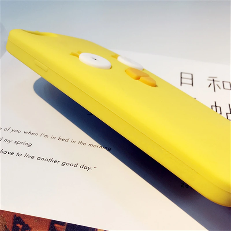 Snzvok новые желтые цыплята мягкий силиконовый резиновый чехол для iPhone 5S 6 6s