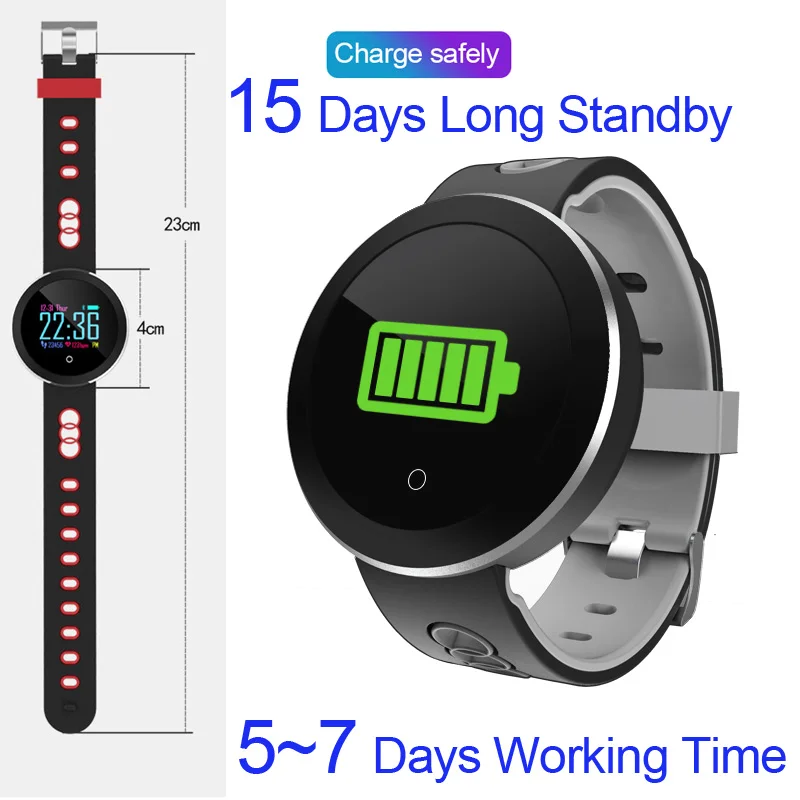 Tourya Q8 Pro IP68 Waterproof Unisex Fitness Tracker Smart Watch Bracelet Sport Heart Rate Smartwatch Monitor For Android IOS |