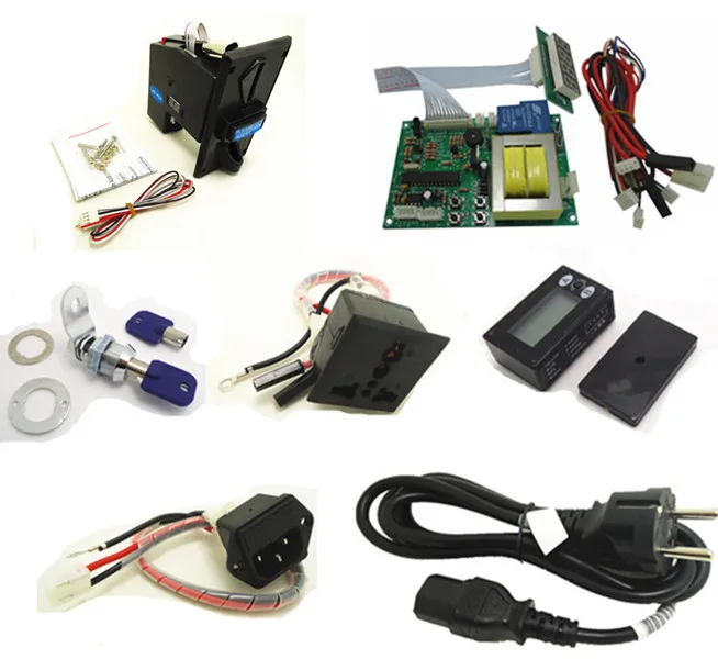 Таймер для 110 В евро ЕС Plug multi монетами времени Управление Питание монетоприемник