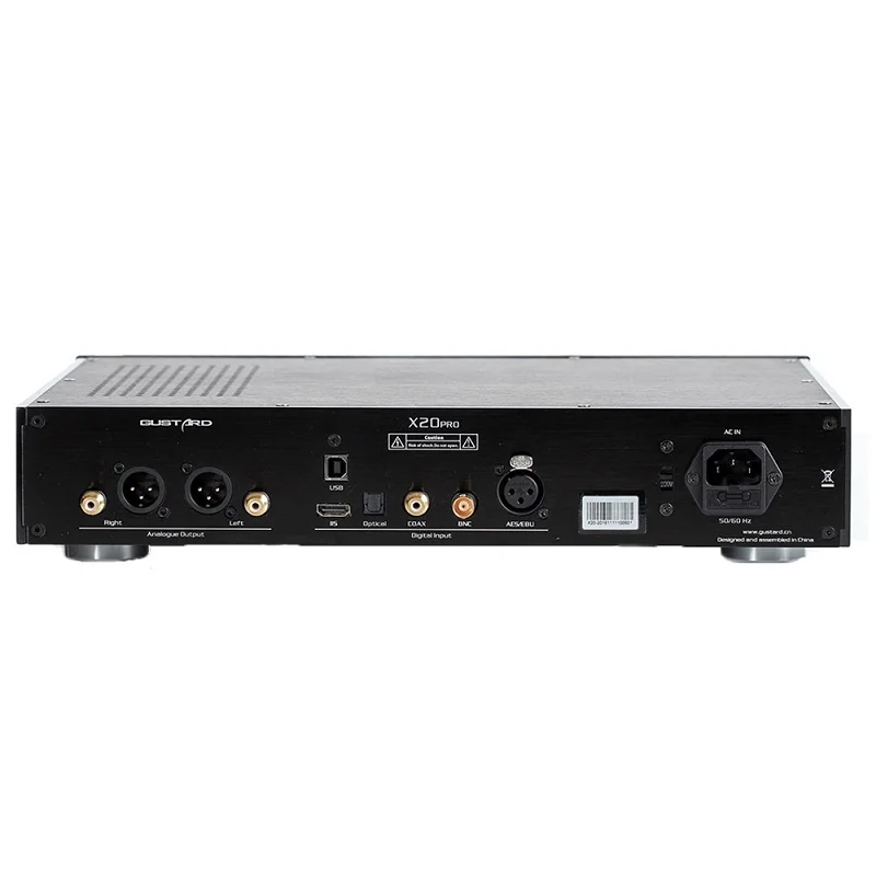 USB DAC GUSTARD DAC-X20Pro Dual ES9028PRO XMOS DOP PCM384K Профессиональный декодер DSD256