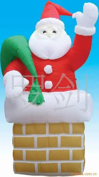 Счастливые надувные рождественские украшения в виде Санта Клауса игрушки