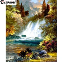 dispaint full squareround drill 5d diy diamond painting waterfall scenery3d embroidery cross stitch home decor gift a12120