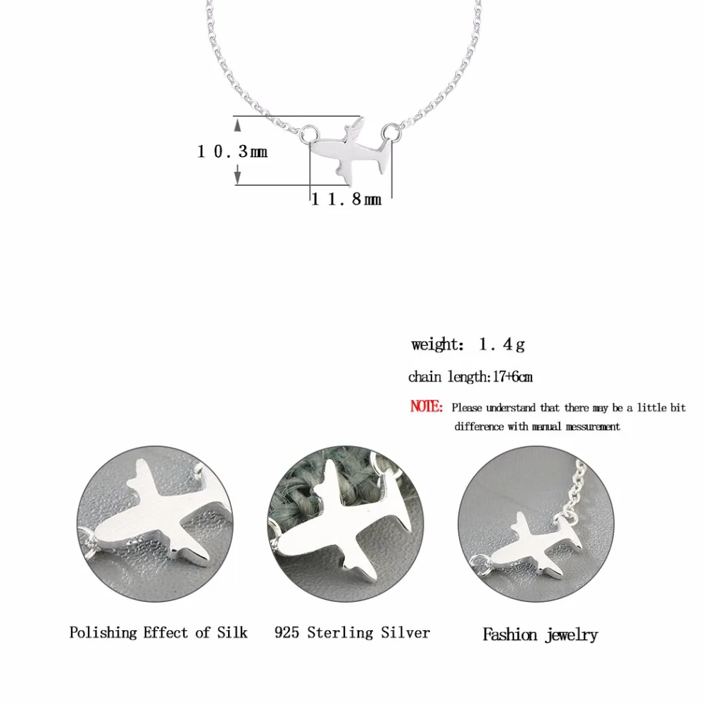 Модный браслет-цепочка QIAMNI с самолетом для влюбленных рождественский подарок