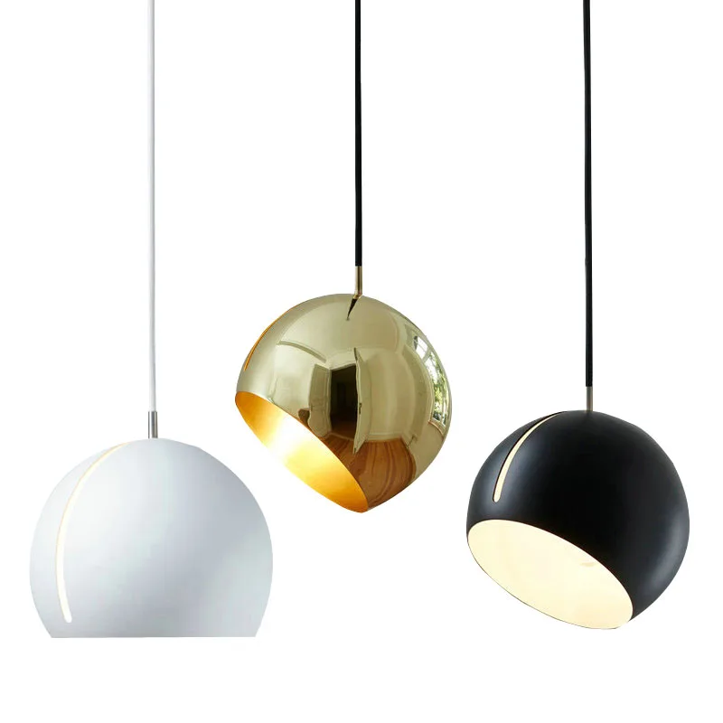 

Modern Sphere Pendant Light Art Design Rotatable Hanging Lamp E27 Lighting Fixture Bedside Dining Room Living Room Pendant Lamp