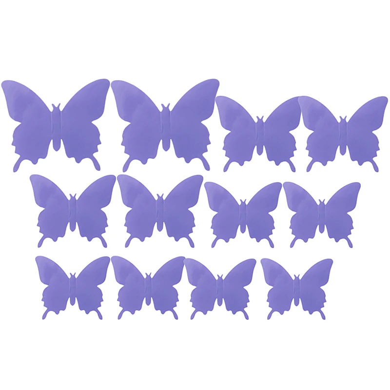 12Pcs Chic 3D Butterfly Decals Wall Sticker Butterflies Decor Art DIY Home | Дом и сад