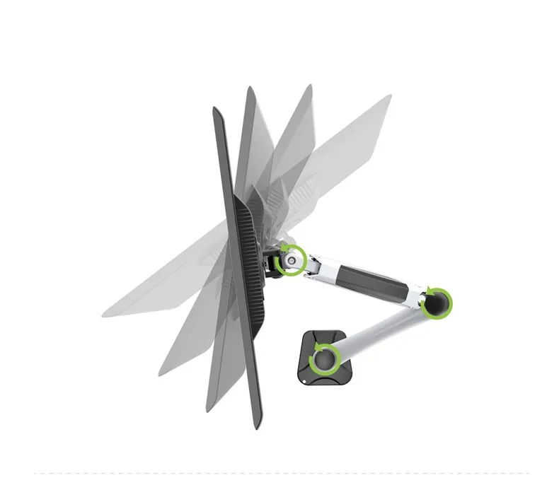 Настольный кронштейн из алюминиевого сплава с газовой пружиной и полным