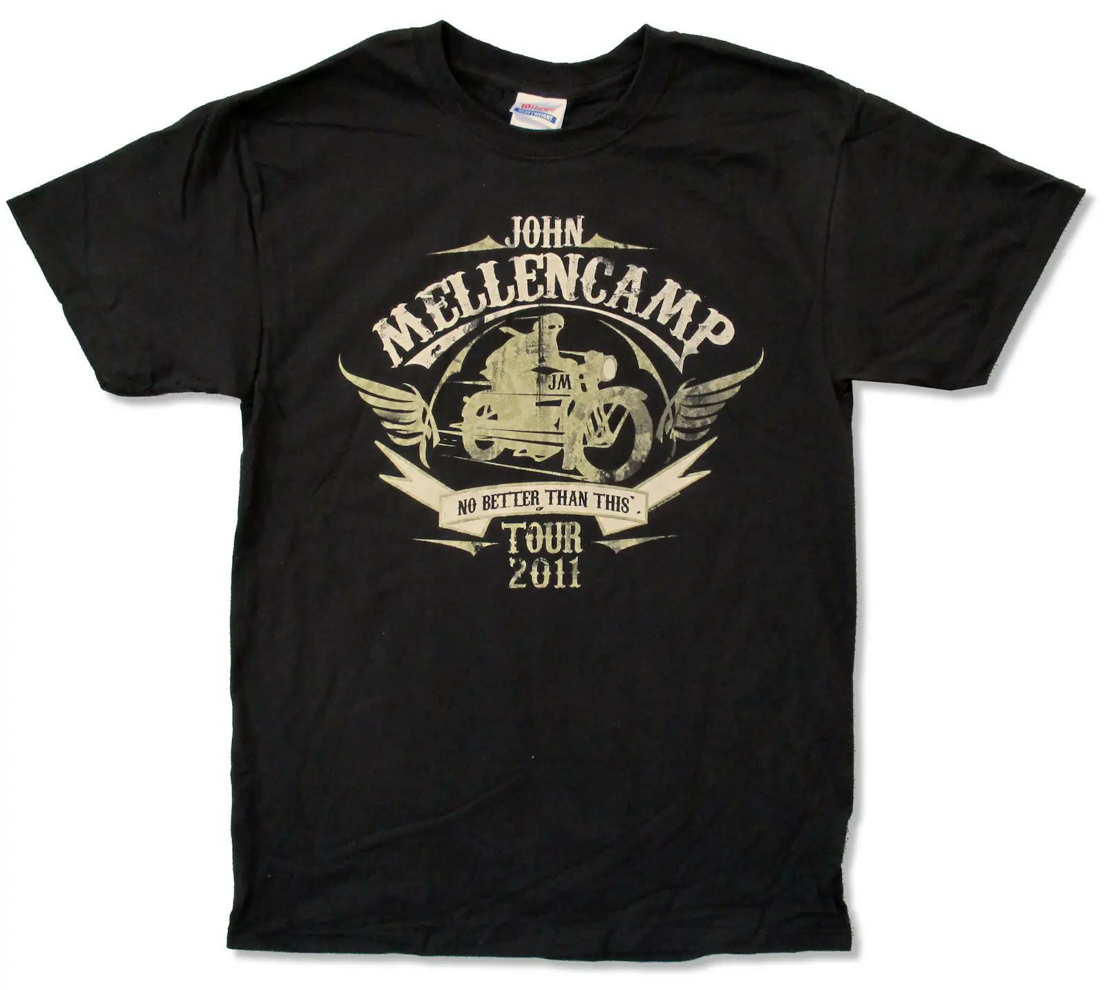 Джон мелленкамп &quotRIDER TOUR 2011 (LOWELL AMES)&quot футболка BLK COUGAR новый официальный|Мужские