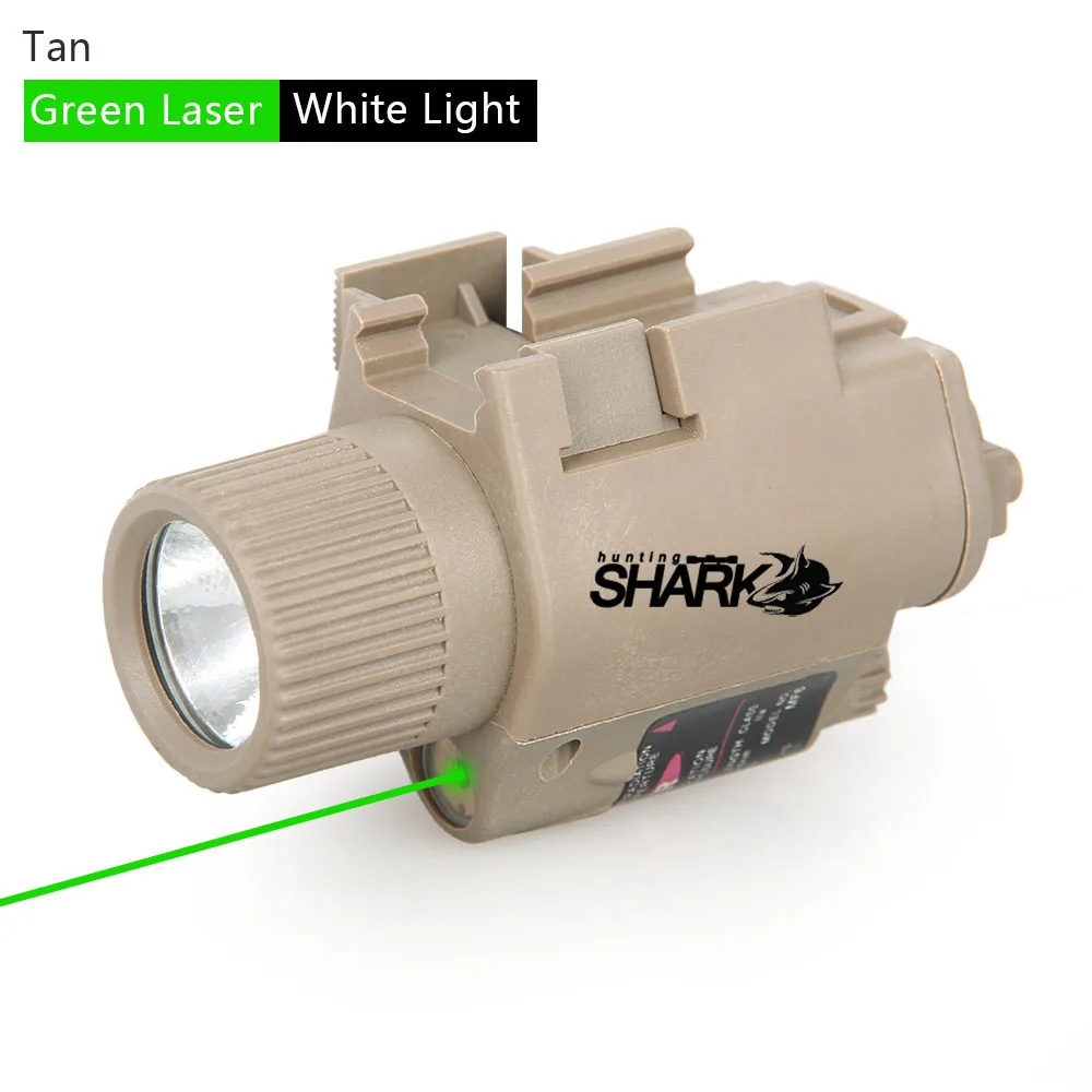 Тактический белый светильник TRIJICON, охотничье оружие, фонарик с красно-зеленым лазерным прицелом для шлема, охотничьего HS15-0003R