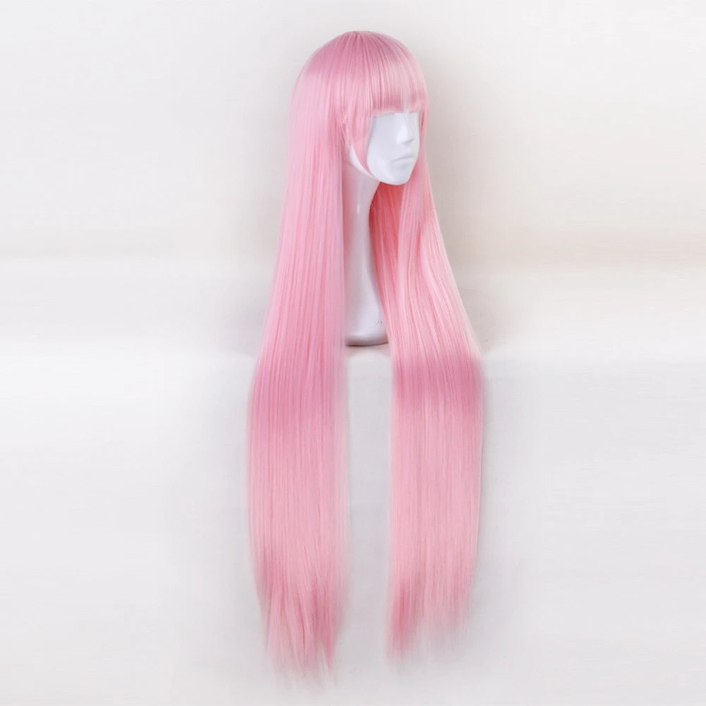 100 см аниме DARLING в FRANXX Длинные розовые волосы Косплэй парик ноль два Синтетические