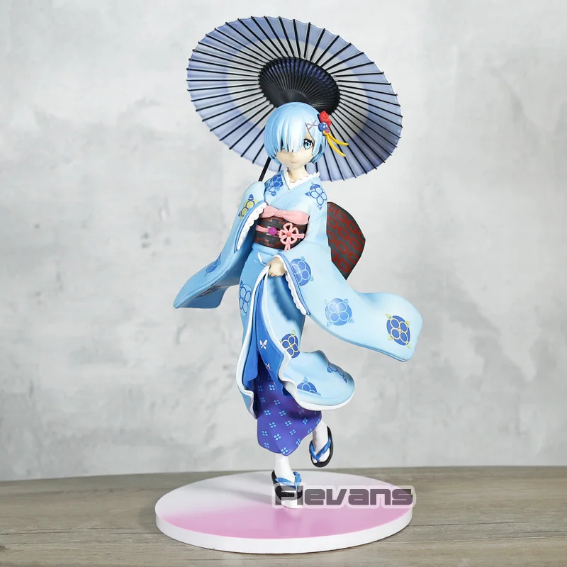 Anime Re:Zero kara Hajimeru Isekai Seikatsu Rem ukiyo-e sukienka Ver. Pcv figurka lalka zabawka do kolekcjonowania