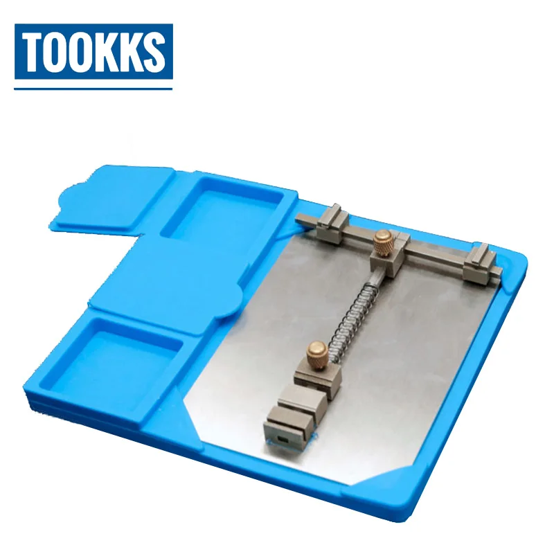 

High Temperature Resistant PCB Chips Clip Holder Maintenance Heat insulation Pad Platform With Electronic Components Storage Box