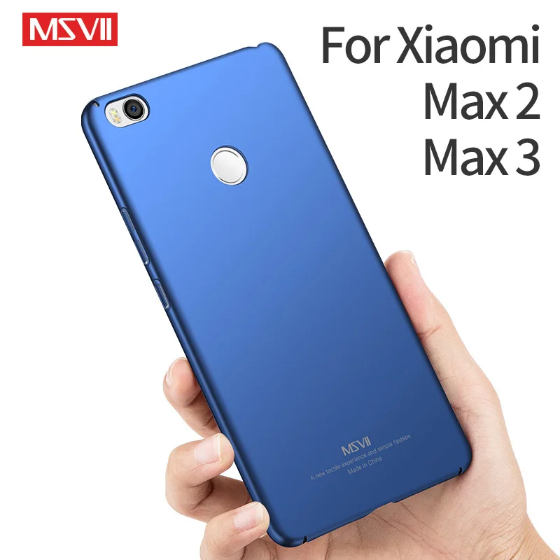 Msvii Чехлы для Xiaomi mi Max 3 Бампер Тонкий полная защита ПК Жесткий противоударный