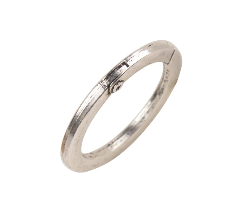 5 шт. старинные серебряные большие круглые застежки 54 мм #92885|antique silver|circle claspsilver clasp