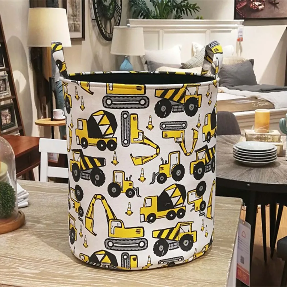 Folding Laundry Basket CartoonINS Storage Barrel Standing Toys Clothing Bucket Organizer Holder Dirty hamper | Игрушки и хобби