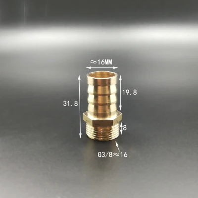 Штуцер для шланга с резьбой BSP 16 мм 3/8 дюйма|hose barb|brass barbbrass barb fitting |