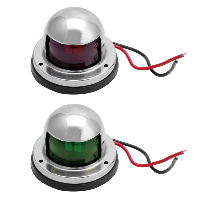 2X Нержавеющая сталь Морская Лодка Яхта светильник 12V светодиодный бант
