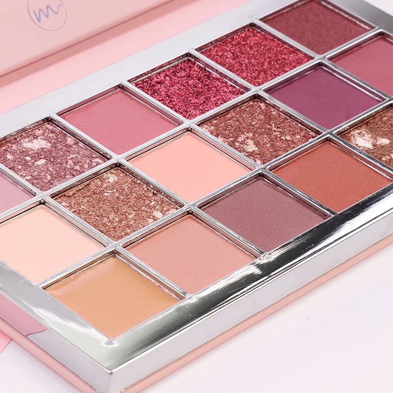 18 видов цветов открытые блестящие тени для век матовые мерцающие палитра