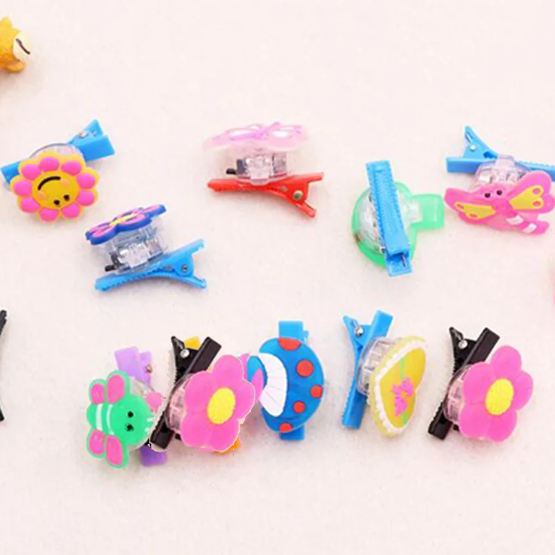 LED Glowing 100pcs/lot Glow Light Cartoon Kids Led Headwear For Birthday Party Girls Decoration Colorful Headband Children Gift | Дом и сад