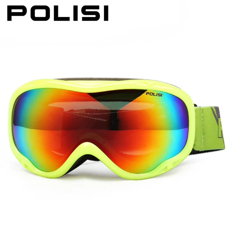 POLISI Профессиональные поляризованные лыжные снежные очки двухслойные анти
