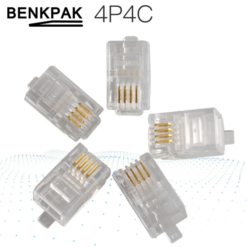 20 шт. 4Pin RJ10 телефонный кабель концевые разъемы 4P4C | Обустройство дома