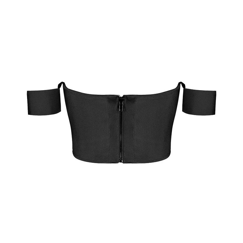 INDRESSME 2017 сексуальный черный без бретелек пляжные Топы Топ женский жилет клубный