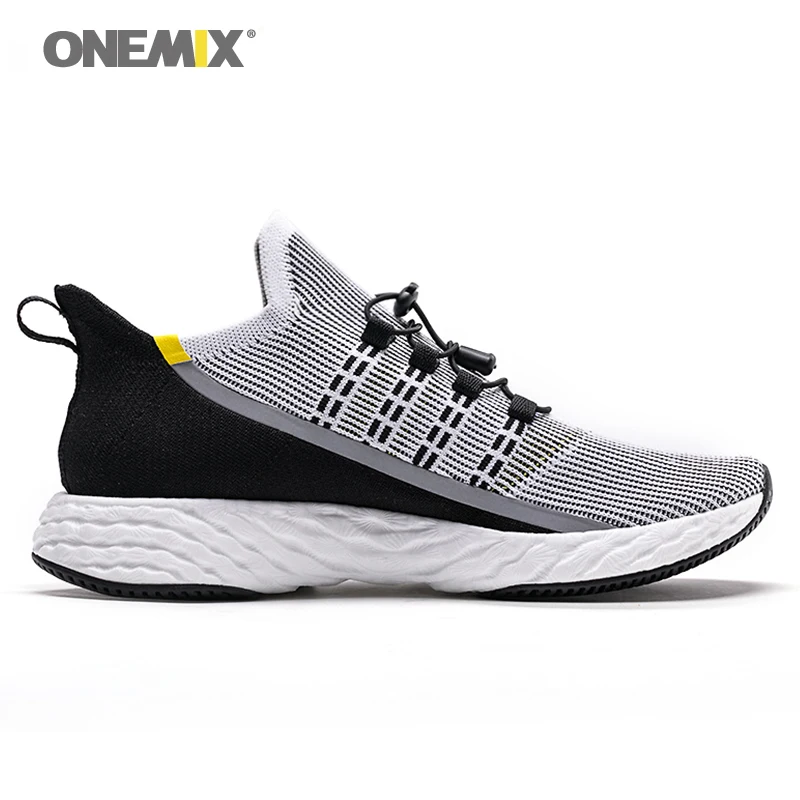ONEMIX спортивная обувь для мужчин высокотехнологичные кроссовки энергетическая капля жаккард вамп boost подошва кроссовки Вулканизированная тренировочная обувь