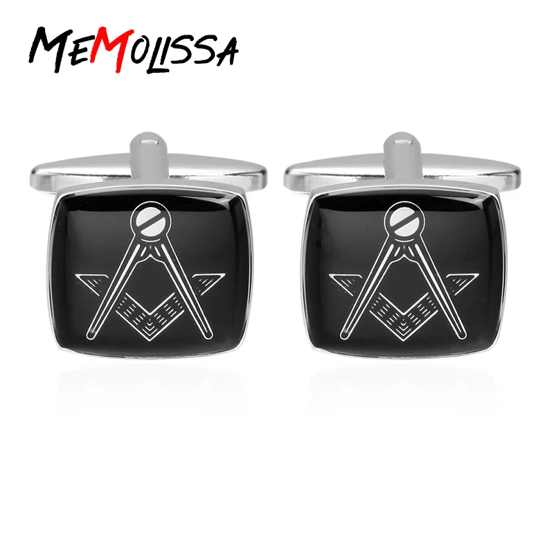 MeMolissa Роскошные брендовые пуговицы для манжет Черные запонки высокое качество