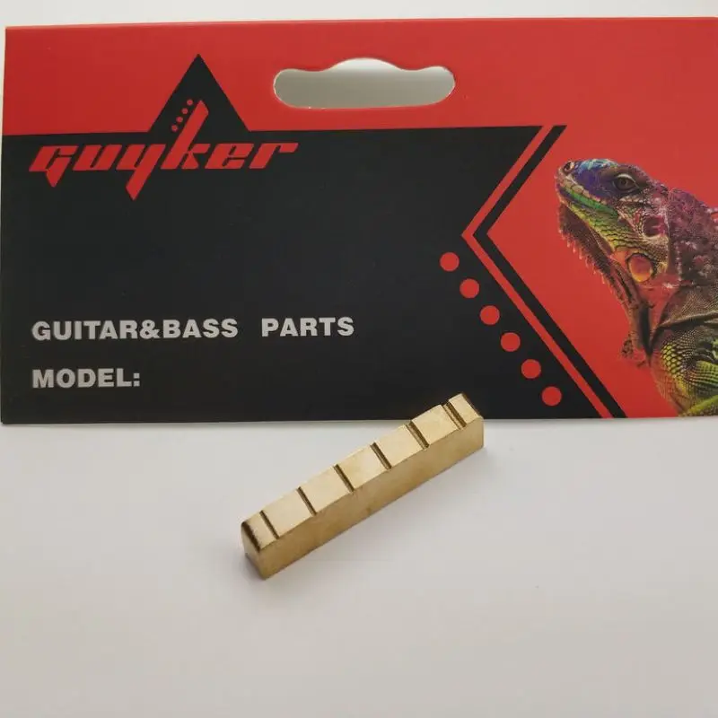 Одна штука стандартная гайка размером 43 мм для гитар типа LP Nut LP|brass guitar nut|guitar nutnut