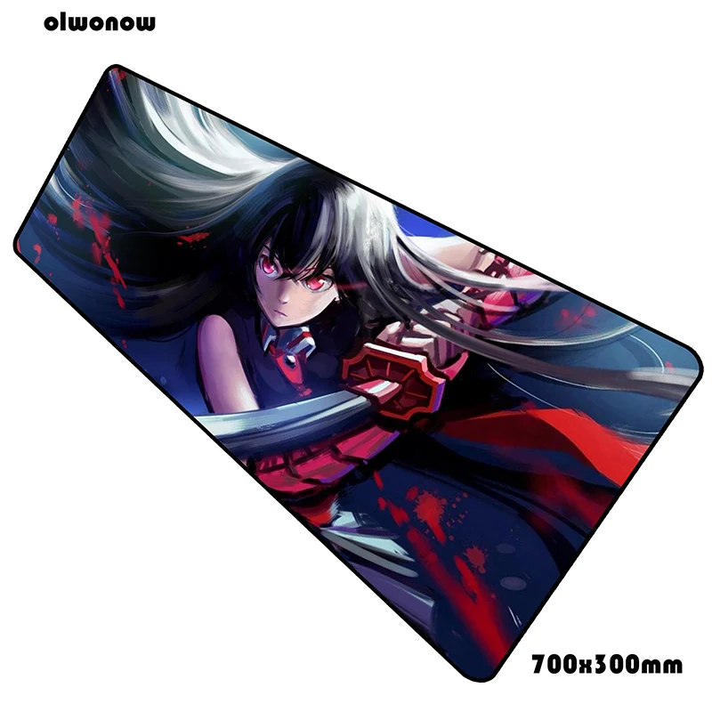 Akame ga kill коврик для мыши 70x30 см игровой коврик для мыши Аниме гаджет notbook Настольный коврик офисный коврик для мыши игры pc геймер коврики