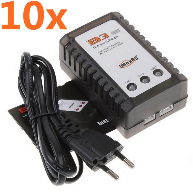 Оптовая продажа 10 шт./лот компактное зарядное устройство imaxRC imax B3 Pro B3AC 2S 3S 7 4 В 11 1