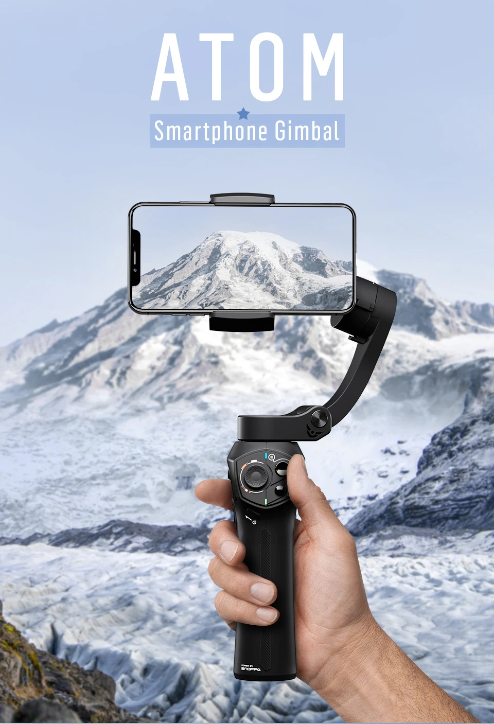 Snoppa Atom 3-осевой Карманный карданный стабилизатор для смартфона для iPhone X Gopro 6 7 Action Cam PK гладкой 4 DJI OSMO Mobile 2 карман