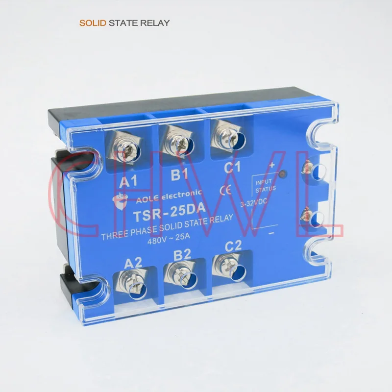 SSR реле TSR-25DA 25A/480VAC DC управление AC трехфазное твердотельное Бесплатная доставка