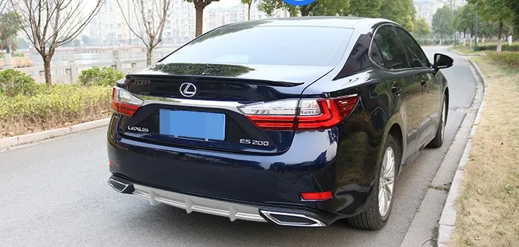 Для lexus ES250 Задний Спойлер ABS задний бампер диффузор защитные бамперы для lexus ES250 ES300 после хромированный край задний спойлер
