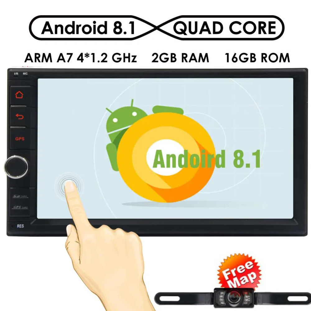 Автомобильная стереосистема 7 дюймов Android 8 1 Oreo поддержка Wi Fi 3G 4G Mirror Link GPS OBD2