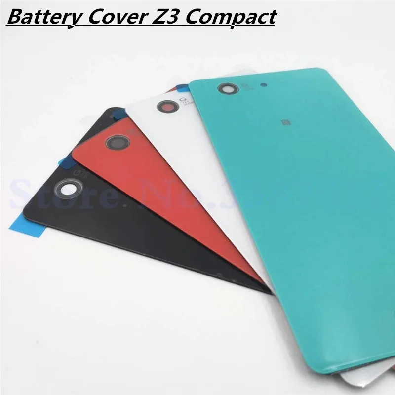 

Оригинальная задняя крышка батарейного отсека для Sony Xperia Z3 Compact mini D5803 D5833, Задняя стеклянная крышка корпуса с NFC