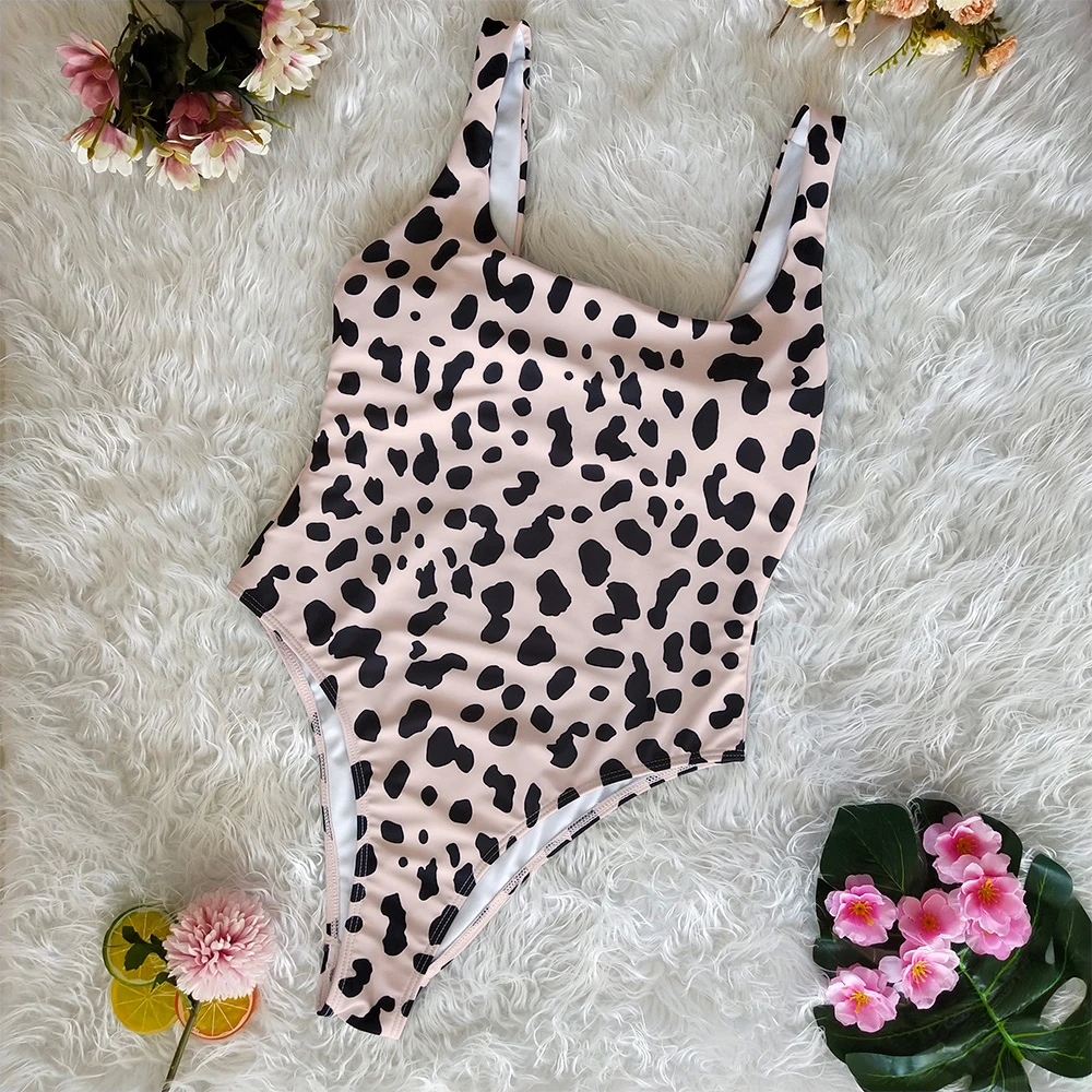 OMKAGI Цельный купальник с животным принтом сексуальный женский Maillot De Bain Femme