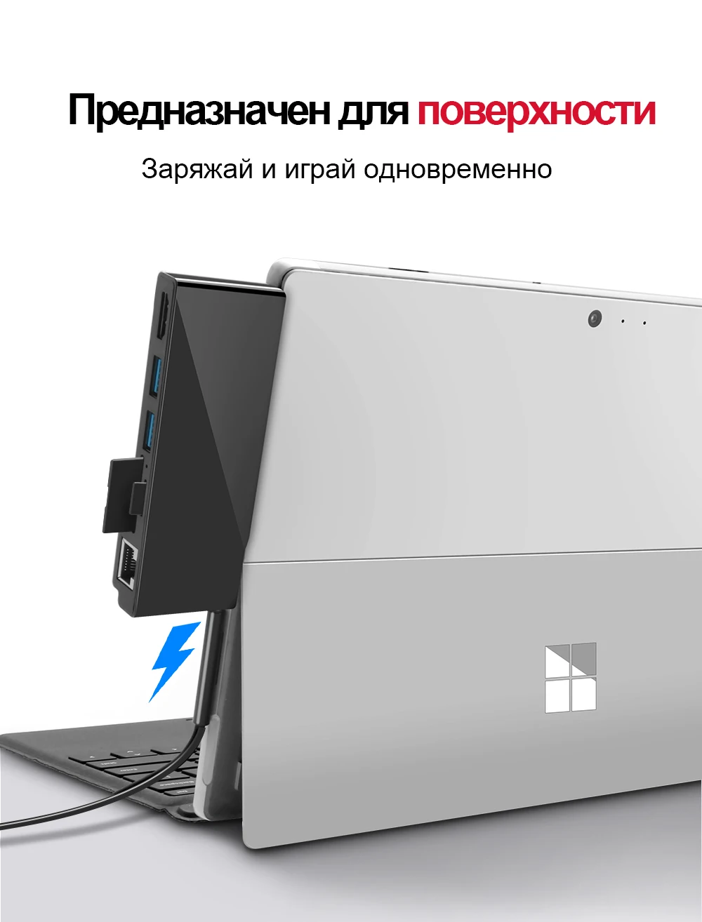 Rocketek usb 3,0 концентратор кард-ридер 4K HDMI 1000 Мбит/с гигабитный Ethernet адаптер для SD/TF micro SD microsoft Surface Pro 3/4/5/6