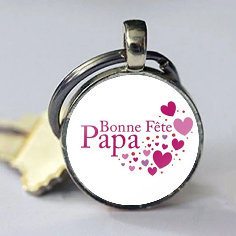 Новая мода je tɺime papa брелок Отцы подарки jɺi un super держатель для папы Мужчины