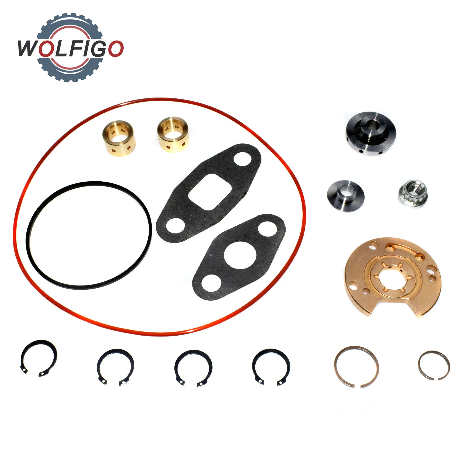 Турбокомпрессор WOLFIGO Stantard Garrett T3 T4 T04B T04E 360 Модернизированный упорный подшипник